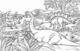 Coloring Pages Dinosaur Jungle Allosaurus Archaeopteryx Dinosaurs Printable Supercoloring Kids sketch template