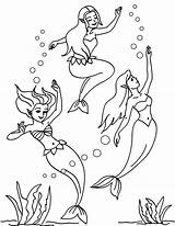 Sirena Principessa Sirene Colorkid Disegni sketch template