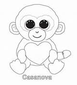 Beanie Coloring Pages Ty Boo Boos Printable Colouring Baby Duke Sheets Print Babies Casanova Kids Color Book Party Birthday Valentine sketch template