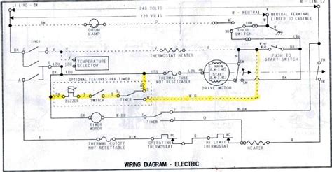 wiring diagram  amana dryer wiring diagram