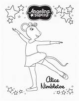 Ballerina Angelina Coloring Pages Episodes Coloring2print sketch template