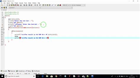 program  xor calculation single bit inputs youtube