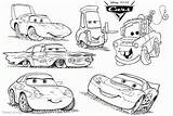 Cars Coloring Pages Characters Pixar Printable Kids Color Print sketch template