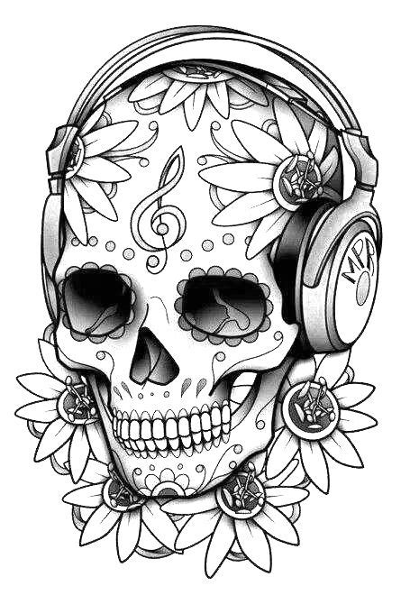 pin  nita  draw  skull skull coloring pages skull skulls