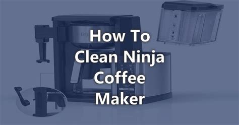clean ninja coffee maker ultimate guide  coffee sip