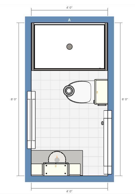 Floor Plan 48 Bathroom Layout Bathroom Layout Small Bathroom Small