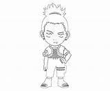 Shikamaru Coloring Nara Pages Template Random sketch template