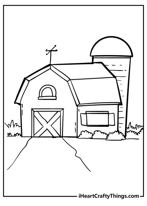 barn printable coloring pages