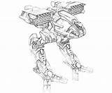 Mechwarrior Catapult Views Coloring Pages Printable sketch template