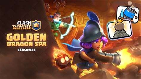 clash royale golden dragon spa  season  arrived youtube