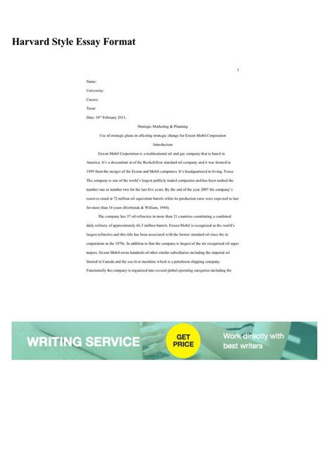 harvard style essay format  exbesewilm issuu