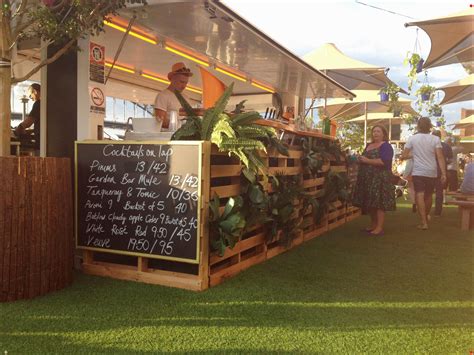 garden bar pop up at sydney opera house pallets and planting re use up