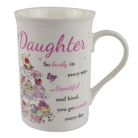 Fine China Sentiments Daughter Mug Cup With Love Collection Birthday