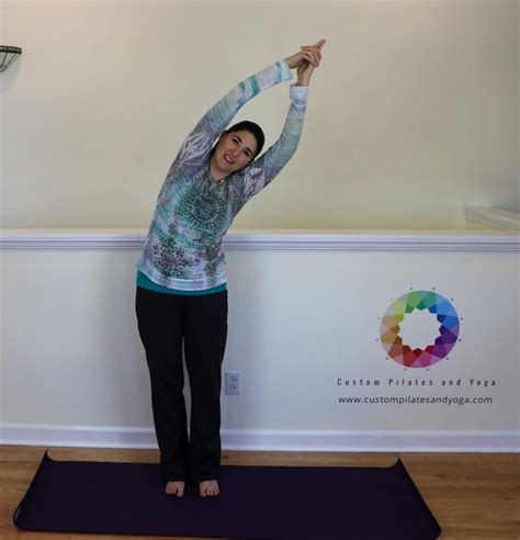 standing side bend  spinal health custom pilates  yoga