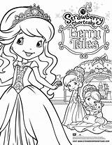 Pages Shortcake Berry Tales Pintar Sheets sketch template