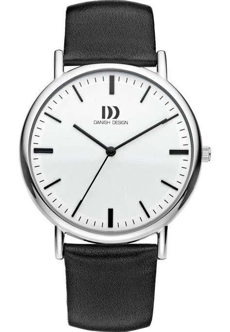 bolcom danish design iqq horloge heren zwart edelstaal