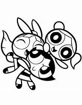Coloring Cartoon Pages Girls Kids Powerpuff sketch template