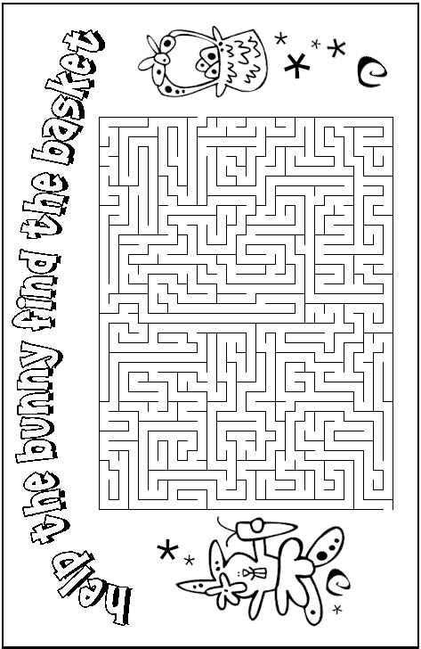 easter maze printable easter activities easter activities easter