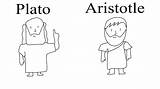 Plato Aristotle sketch template
