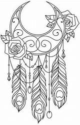 Coloring Pages Dream Catcher Dreamcatcher Embroidery Catchers Mandala Atrapasueños Designs Wanderlust Hand Urbanthreads Patterns Urban Threads Adults Tattoo Paper Para sketch template
