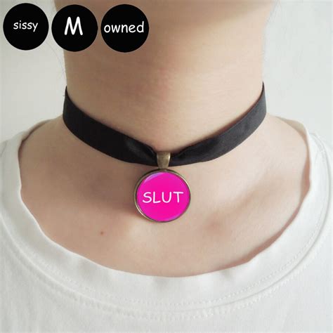 Bdsm Submissive Owed Day Collar Choker Master Dom Necklace Sexy Sissy