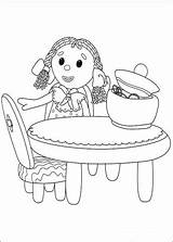 Girl Coloring Sitting Table Color sketch template