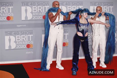 ashnikko at the 40th brit awards at the o2 arena in london england