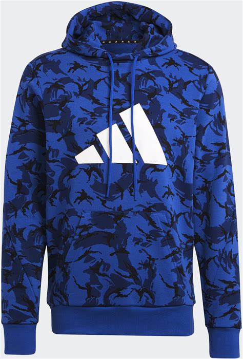 adidas sportswear future icons camo graphic hoodie hb multicolorbold blue au meilleur