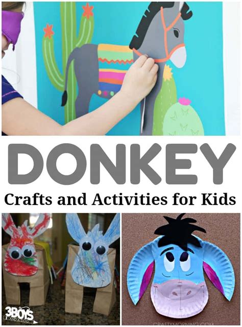 fun donkey crafts  activities  kids  boys   dog