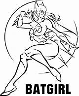 Coloring Pages Batgirl Action Getcolorings Getdrawings Printable Color sketch template
