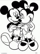 Coloring Mickey Minnie Pages Mouse Popular Kids sketch template