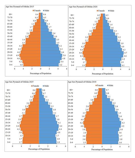 Per Cent Distribution Of Population By Age And Sex Age Sex Pyramid Of