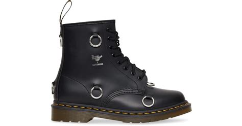 dr martens leather raf simons  remastered boots  black lyst