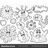 Germs Germ Coloring Pages Clipart Printable Preschoolers Illustration Color Template Visekart Royalty Rf Getdrawings Clipground Getcolorings Sketch Print sketch template