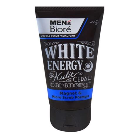 buy biore men s white energy double scrub facial foam