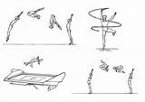 Gymnastics Coloring Large Pages Edupics sketch template
