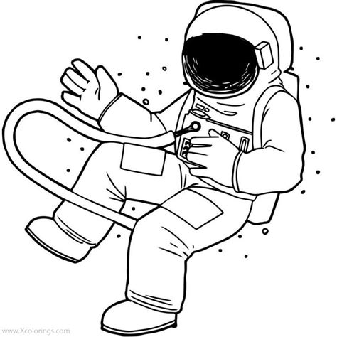 astronaut coloring pages   xcoloringscom