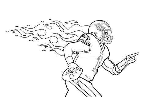 jalen hurts coloring pages coloring nation