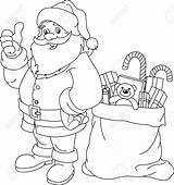 Santa Claus Coloring Pages Christmas Con Print Trineo Year sketch template