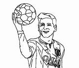 Messi Lionel Coloring Pages Coloringpagesonly sketch template