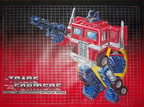 artstation transformers  optimus prime box art  jeffrey mangiat