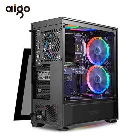 buy aigo desktop computer case atx pc computer case usb hd audio computer