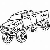 Coloring Pages Truck Mud Monster Print Getcolorings Color Printable sketch template