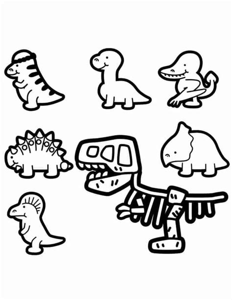 black  white drawing   types  dinosaurs