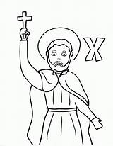 Francis Assisi Dominic Saints Savio Sketch sketch template