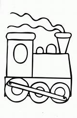 Coloring Train Pages Steam Cartoon Popular sketch template