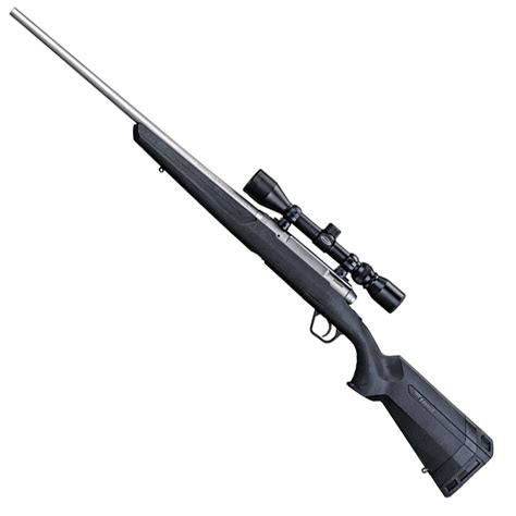 savage arms axis xp scoped stainlessblack bolt action rifle  winchester matte black