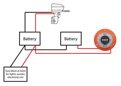 boat battery switch     wiring diagram