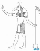 Coloring Egyptian Ancient Egypt Pages Seth Gods Goddess God Osiris Drawing Template Coffin Kids Color Printable Print Horus ägypten Colouring sketch template
