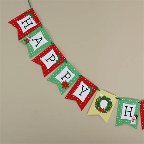 items similar  diy printable happy holidays banner pennant bunting
